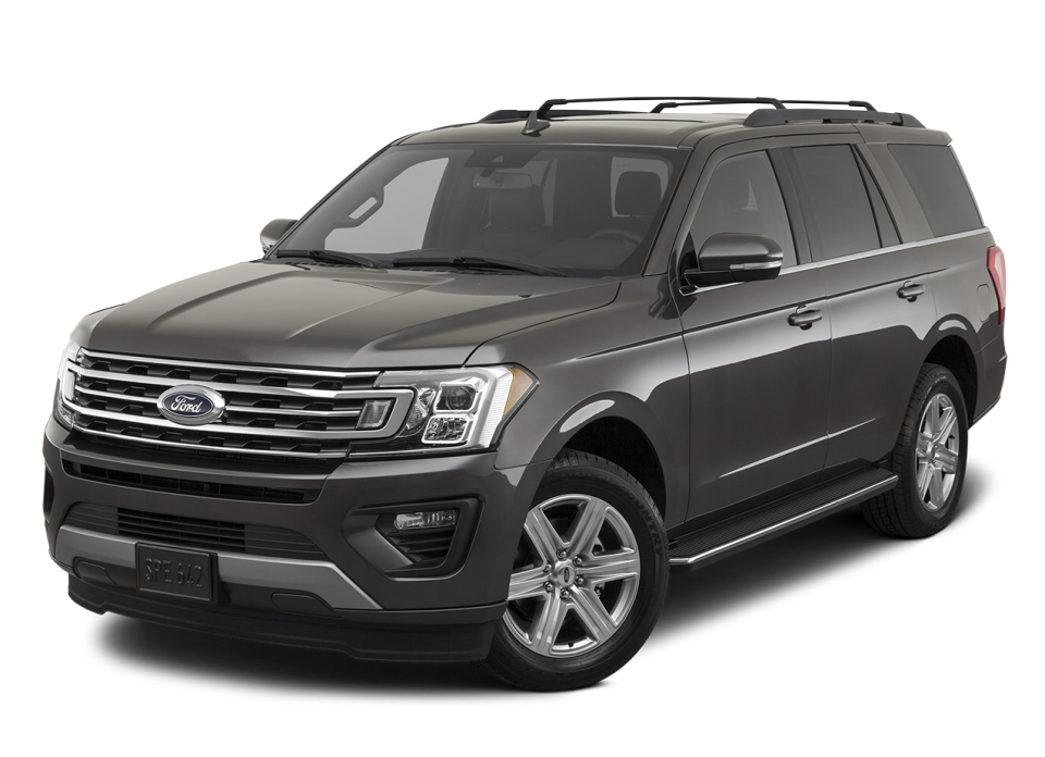 A gray 2020 Ford Expedition against a white background.