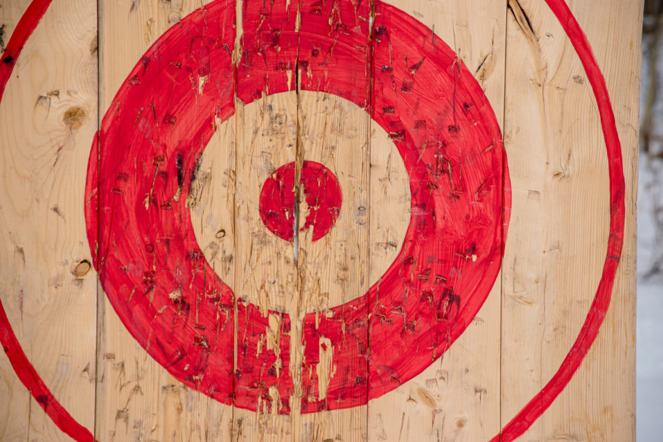 axe throwing target