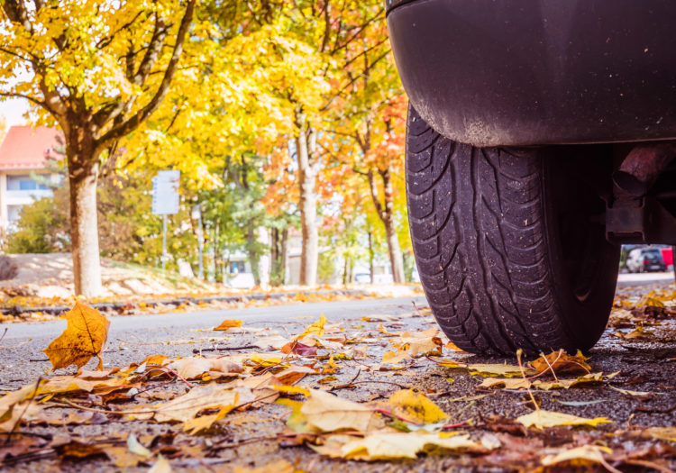 Beware of the risk of slipping on the road in autumn